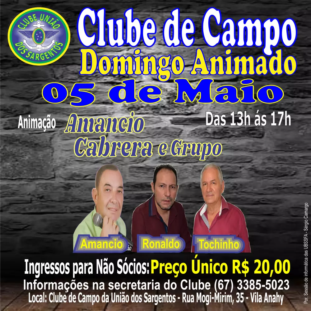 Domingo Animado no Clube de Campo 05/05/2024